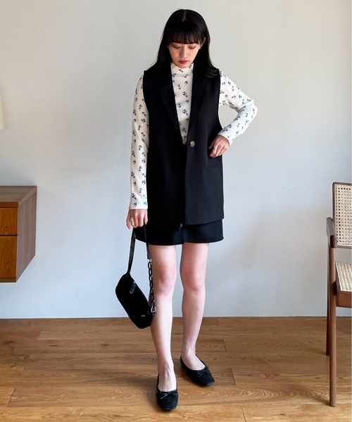 EPIMI E'PIMMY（エピミエピミー）の「〈Set upにも〉アソートジャケットベストジレ（ベスト・レディース・ブラック/ベージュ/アイボリー/ブラック系その他・MEDIUM）」の16枚目の写真