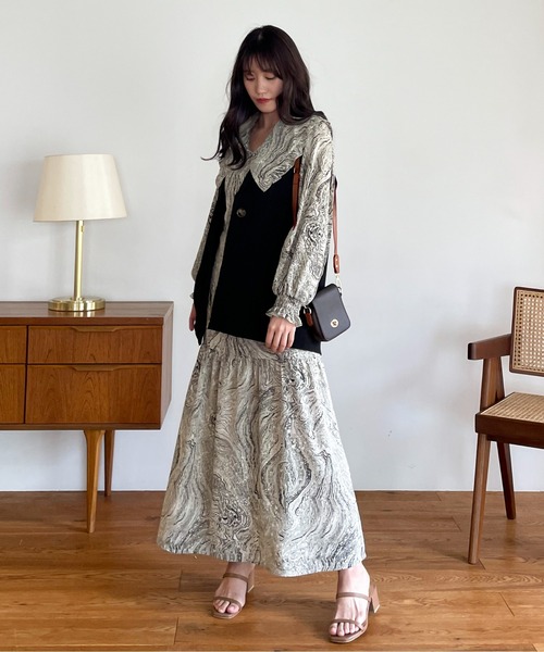 EPIMI E'PIMMY（エピミエピミー）の「〈Set upにも〉アソートジャケットベストジレ（ベスト・レディース・ブラック/ベージュ/アイボリー/ブラック系その他・MEDIUM）」の15枚目の写真