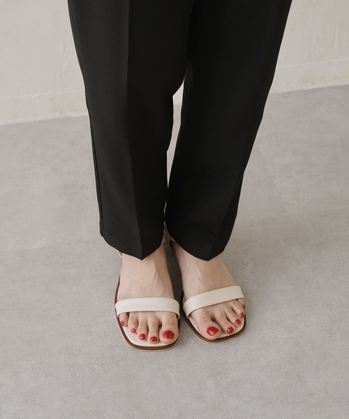 Chez toi(シェトワ)の「センタープレステーパードパンツ(その他パンツ・レディース・ブラック/カーキ/ピンク/ライム/グレイッシュベージュ・FREE)」の19枚目の写真