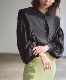 titivate | ﾃﾞｻﾞｲﾝつけ襟付ﾌﾞﾗｳｽ(シャツ/ブラウス)