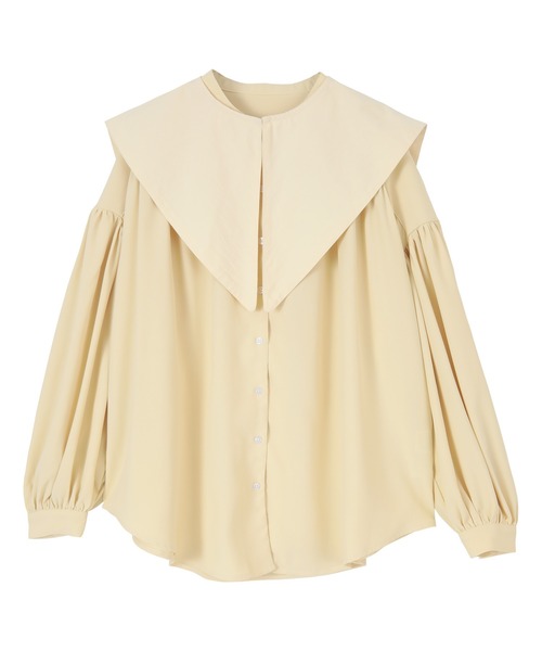 titivate（ティティベイト）の「ﾃﾞｻﾞｲﾝつけ襟付ﾌﾞﾗｳｽ（シャツ/ブラウス・レディース・オフホワイト/イエロー/ブラック・XS/S/M）」の10枚目の写真