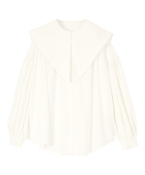 titivate（ティティベイト）の「ﾃﾞｻﾞｲﾝつけ襟付ﾌﾞﾗｳｽ（シャツ/ブラウス・レディース・オフホワイト/イエロー/ブラック・XS/S/M）」の13枚目の写真