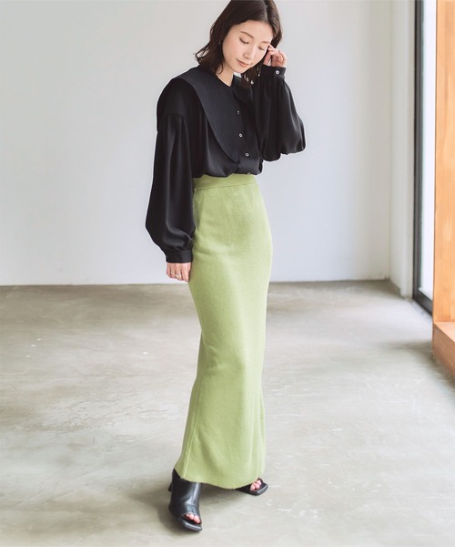 titivate（ティティベイト）の「ﾃﾞｻﾞｲﾝつけ襟付ﾌﾞﾗｳｽ（シャツ/ブラウス・レディース・オフホワイト/イエロー/ブラック・XS/S/M）」の20枚目の写真