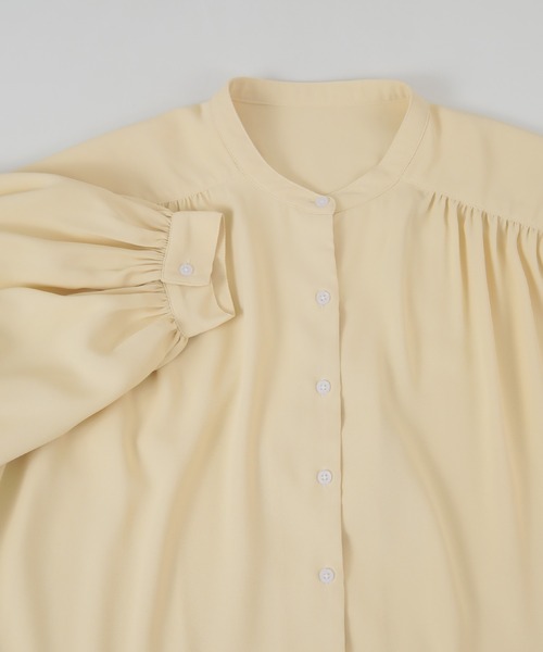 titivate（ティティベイト）の「ﾃﾞｻﾞｲﾝつけ襟付ﾌﾞﾗｳｽ（シャツ/ブラウス・レディース・オフホワイト/イエロー/ブラック・XS/S/M）」の12枚目の写真