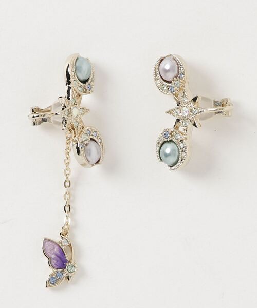 天体モチーフ　イヤークリップ