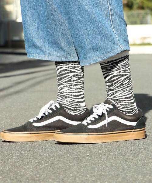 VANS(バンズ)の「VANS/ヴァンズ M Tiger SKS ソックス トラ柄 ブランドロゴ(ソックス/靴下・メンズ・ホワイト/ピンク・M/S)」の9枚目の写真