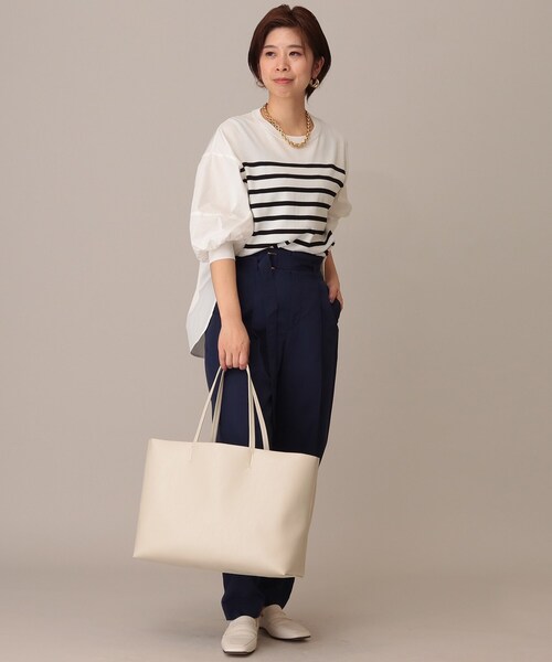 UNTITLED(アンタイトル)の「◆ライトシュリンクトート(トートバッグ・レディース・ブラック/ナチュラル・00)」の12枚目の写真