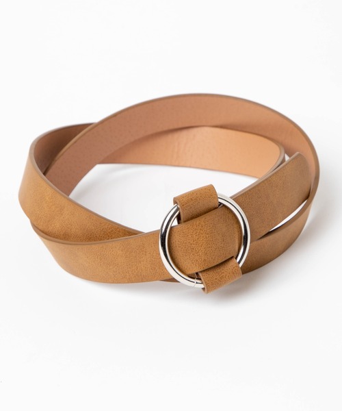 WEGO（ウィゴー）の「WEGO/リングバックルフリーベルト（ベルト・レディース・ホワイト/ブラック/ブラウン・FREE）」の13枚目の写真