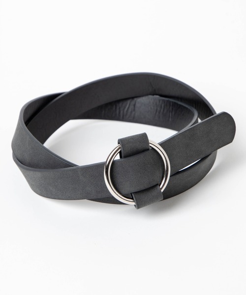 WEGO（ウィゴー）の「WEGO/リングバックルフリーベルト（ベルト・レディース・ホワイト/ブラック/ブラウン・FREE）」の5枚目の写真