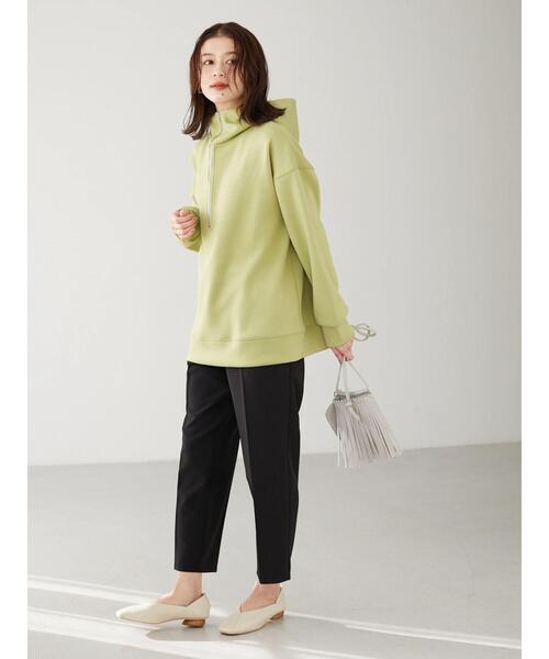 ELENCARE DUE（エレンカーレデュエ）の「・ELENCARE DUE ハーフZIPパーカー＊（パーカー・レディース・イエロー/グリーン/ブラック/オフホワイト・FREE）」の11枚目の写真