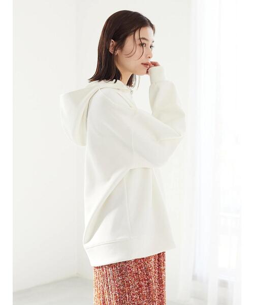 ELENCARE DUE（エレンカーレデュエ）の「・ELENCARE DUE ハーフZIPパーカー＊（パーカー・レディース・イエロー/グリーン/ブラック/オフホワイト・FREE）」の9枚目の写真