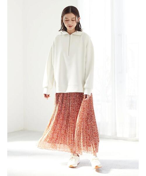 ELENCARE DUE（エレンカーレデュエ）の「・ELENCARE DUE ハーフZIPパーカー＊（パーカー・レディース・イエロー/グリーン/ブラック/オフホワイト・FREE）」の7枚目の写真