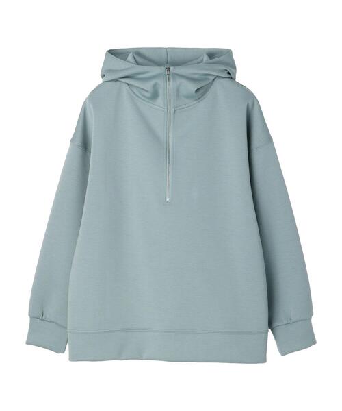 ELENCARE DUE（エレンカーレデュエ）の「・ELENCARE DUE ハーフZIPパーカー＊（パーカー・レディース・イエロー/グリーン/ブラック/オフホワイト・FREE）」の3枚目の写真