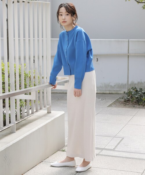 THE SHOP TK （ザ ショップ ティーケー ）の「◆【STORY７月号掲載】スナップボタンカラーカーディガン（カーディガン/ボレロ・レディース・ブラック/オレンジ/ブルー/ホワイト系・12/13）」の12枚目の写真