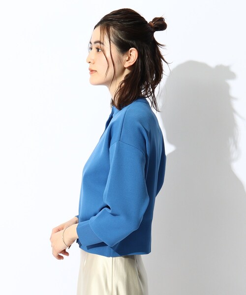 THE SHOP TK （ザ ショップ ティーケー ）の「◆【STORY７月号掲載】スナップボタンカラーカーディガン（カーディガン/ボレロ・レディース・ブラック/オレンジ/ブルー/ホワイト系・12/13）」の10枚目の写真