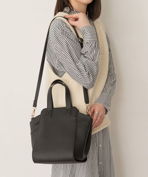 RODE SKO（ロデスコ）の「ミドルコロンバッグ（トートバッグ・レディース・ブラック/ダークブラウン/ホワイト系その他・ONE）」の5枚目の写真