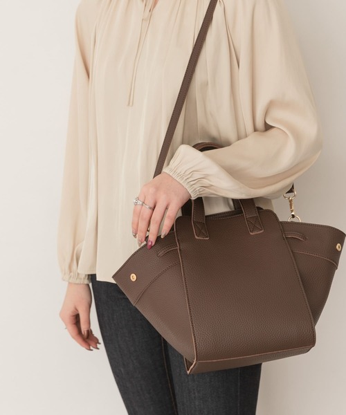 RODE SKO（ロデスコ）の「ミドルコロンバッグ（トートバッグ・レディース・ブラック/ダークブラウン/ホワイト系その他・ONE）」の13枚目の写真