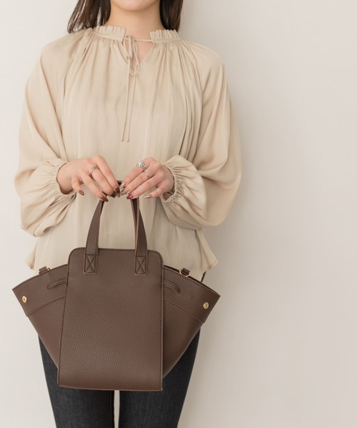 RODE SKO（ロデスコ）の「ミドルコロンバッグ（トートバッグ・レディース・ブラック/ダークブラウン/ホワイト系その他・ONE）」の15枚目の写真