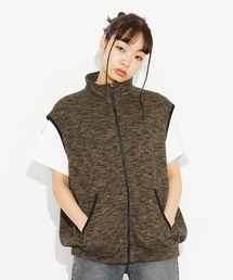 X-girl | MELANGE SWEAT VEST TOP(ベスト)