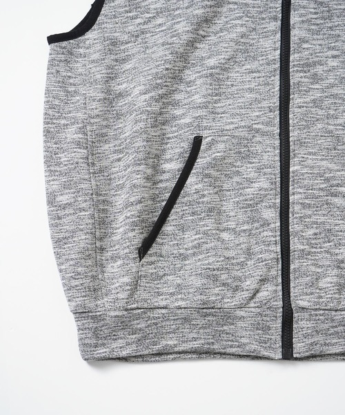 X-girl(エックスガール)の「MELANGE SWEAT VEST TOP(ベスト・レディース・アッシュ/ブラウン/ライトブルー・M/S)」の15枚目の写真