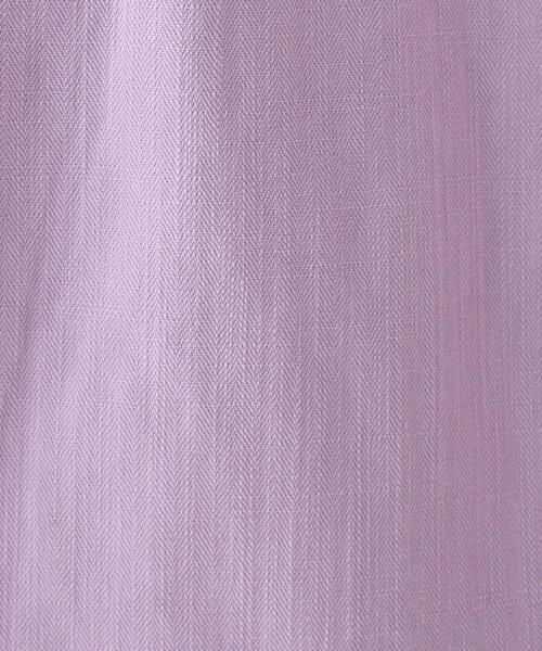 OPAQUE.CLIP（オペークドットクリップ）の「◆オーガニックコットンヘリンボーン カバーオール【UNISEX】（ブルゾン・レディース・オフホワイト/カーキ/ライトパープル・40/38/42）」の13枚目の写真