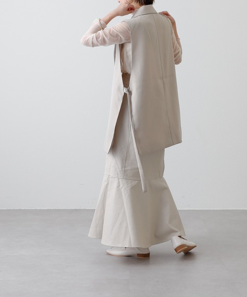 COLONY 2139（コロニートゥーワンスリーナイン）の「レザーライク切替マーメイドスカート（スカート・レディース・ブラック/アイボリー・FREE）」の19枚目の写真