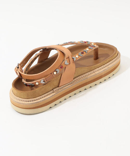 ISABEL MARANT（イザベルマラン）の「ISABEL MARANT ELHAM アンクルストラップサンダル（サンダル・レディース・ブラック/ベージュ・38/37/39/36）」の5枚目の写真