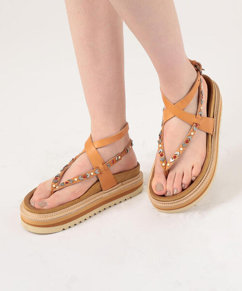 ISABEL MARANT（イザベルマラン）の「ISABEL MARANT ELHAM アンクルストラップサンダル（サンダル・レディース・ブラック/ベージュ・38/37/39/36）」の9枚目の写真