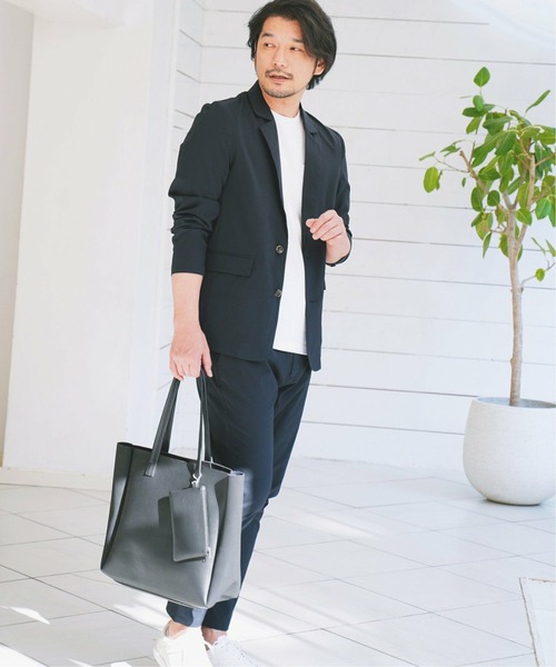 IKKA LOUNGE(イッカラウンジ)の「Reflax ストレッチイージーアンクルパンツ(その他パンツ・メンズ・ベージュ/ネイビー・XL/M/S/L)」の8枚目の写真