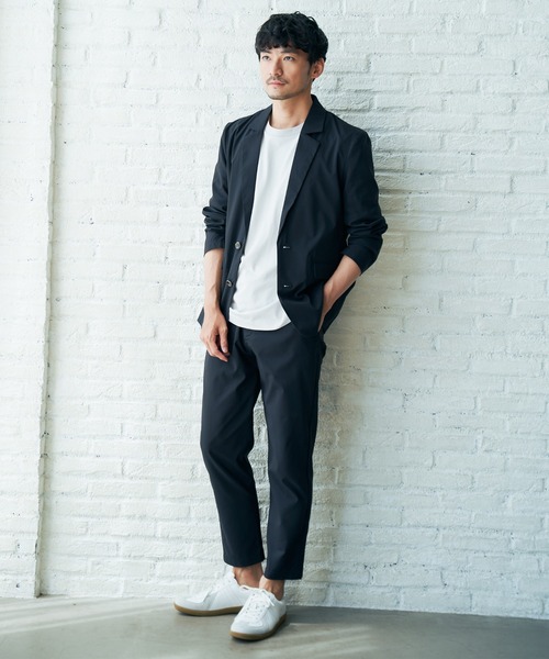 IKKA LOUNGE(イッカラウンジ)の「Reflax ストレッチイージーアンクルパンツ(その他パンツ・メンズ・ベージュ/ネイビー・XL/M/S/L)」の4枚目の写真