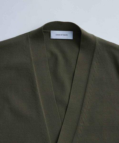 ADAM ET ROPE'（アダムエロペ）の「ハイツイストコットンカーディガン（カーディガン/ボレロ・メンズ・オリーブ/ブルー系その他4/ピンク系その他2・L/M）」の10枚目の写真