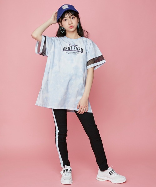 JENNI love（ジェニィラブ）の「サイドラインロゴブラックレギパン（その他パンツ・キッズ・ブラック/ミント/ラベンダー・130cm/140cm/150cm/160cm）」の9枚目の写真