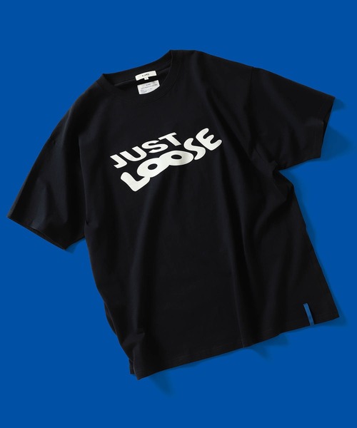 YUYA × BeAMS DOT（ユウヤバイビームスドット）の「YUYA × BeAMS DOT / “JUST LOOSE ”ロゴ Tシャツ（Tシャツ/カットソー・メンズ・ネイビー/ホワイト・MEDIUM/LARGE）」の4枚目の写真