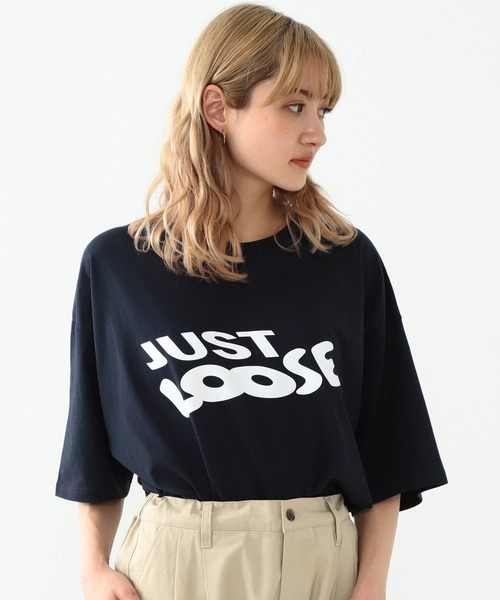 YUYA × BeAMS DOT（ユウヤバイビームスドット）の「YUYA × BeAMS DOT / “JUST LOOSE ”ロゴ Tシャツ（Tシャツ/カットソー・メンズ・ネイビー/ホワイト・MEDIUM/LARGE）」の17枚目の写真