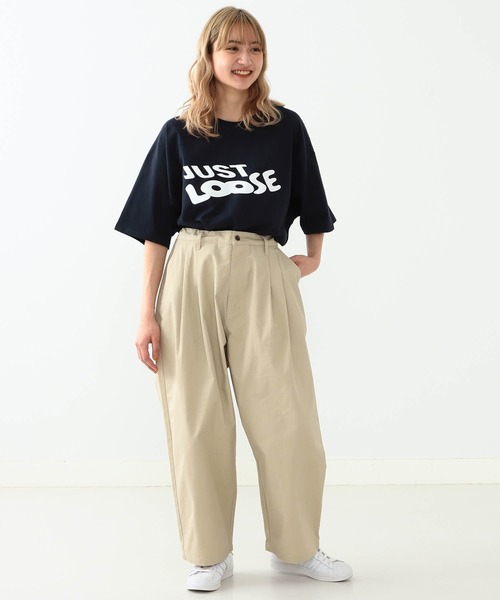 YUYA × BeAMS DOT（ユウヤバイビームスドット）の「YUYA × BeAMS DOT / “JUST LOOSE ”ロゴ Tシャツ（Tシャツ/カットソー・メンズ・ネイビー/ホワイト・MEDIUM/LARGE）」の13枚目の写真