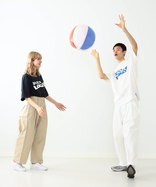 YUYA × BeAMS DOT（ユウヤバイビームスドット）の「YUYA × BeAMS DOT / “JUST LOOSE ”ロゴ Tシャツ（Tシャツ/カットソー・メンズ・ネイビー/ホワイト・MEDIUM/LARGE）」の19枚目の写真