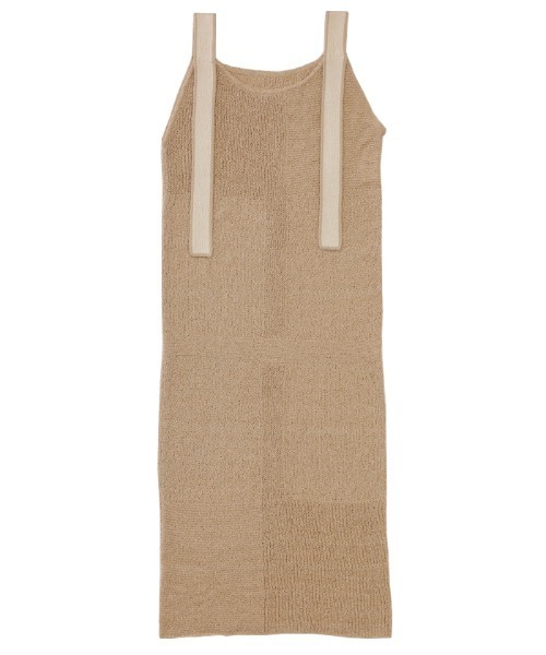 select MOCA by son(セレクトモカバイソン)の「2022 SS サマーニットキャミワンピース(ワンピース・レディース・ブラック/オフホワイト/ライトベージュ・FREE)」の19枚目の写真