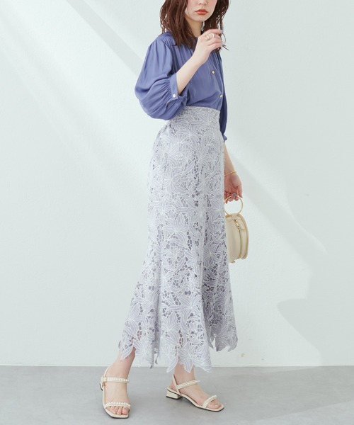 natural couture(ナチュラルクチュール)の「大人上品な1品 とろみサテン7分袖ブラウス(シャツ/ブラウス・レディース・オレンジ/ブルー/グリーン/アイボリー/その他1/その他2/ピンクベージュ・FREE)」の18枚目の写真