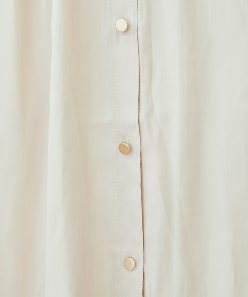 natural couture(ナチュラルクチュール)の「大人上品な1品 とろみサテン7分袖ブラウス(シャツ/ブラウス・レディース・オレンジ/ブルー/グリーン/アイボリー/その他1/その他2/ピンクベージュ・FREE)」の11枚目の写真