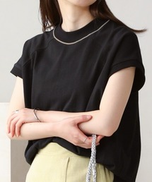 【USAコットン】【接触冷感・UVカット】プチハイネックカットソー