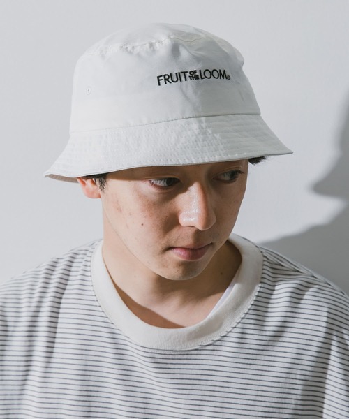 URBAN RESEARCH DOORS（アーバンリサーチドアーズ）の「『別注』FRUIT OF THE LOOM×DOORS　刺繍ハット（ハット・メンズ・ホワイト/ブラック/カーキ/オレンジ・ONE）」の6枚目の写真