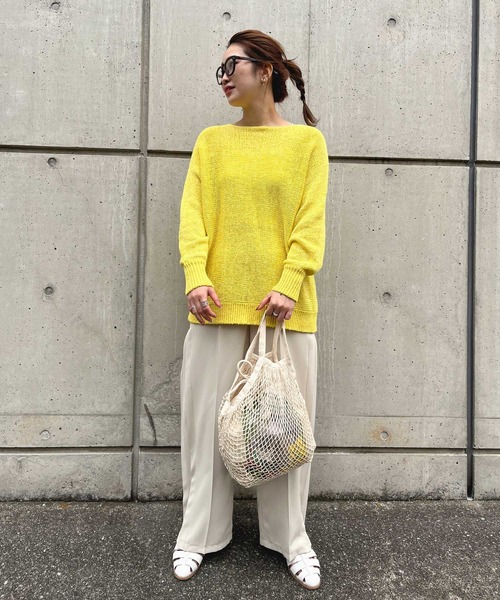 meeny miny（ミーニーマイニー）の「【meeny miny/ミーニーマイニー】旭山動物園 アムールトラ/マヌルネコ ネットバッグ（トートバッグ・レディース・ベージュ/ベージュ系2・FREE）」の7枚目の写真