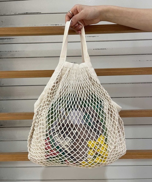 meeny miny（ミーニーマイニー）の「【meeny miny/ミーニーマイニー】旭山動物園 アムールトラ/マヌルネコ ネットバッグ（トートバッグ・レディース・ベージュ/ベージュ系2・FREE）」の14枚目の写真