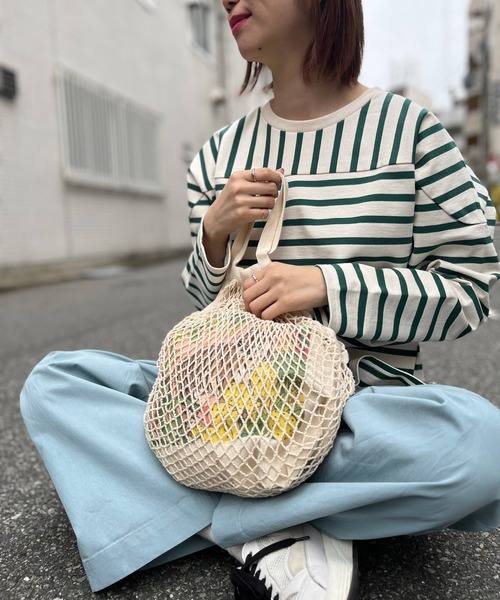 meeny miny（ミーニーマイニー）の「【meeny miny/ミーニーマイニー】旭山動物園 アムールトラ/マヌルネコ ネットバッグ（トートバッグ・レディース・ベージュ/ベージュ系2・FREE）」の20枚目の写真