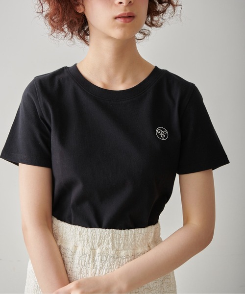 FREE'S MART（フリーズマート）の「◆ワンポイント刺繍ロゴTシャツ（Tシャツ/カットソー・レディース・ホワイト/ブラック/ピンク・FREE）」の8枚目の写真