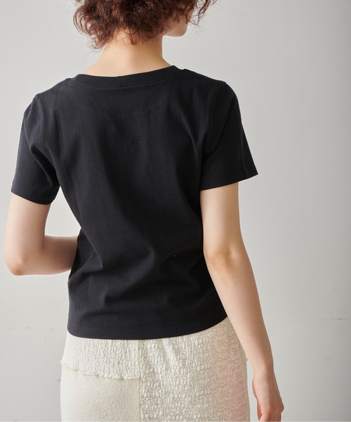 FREE'S MART（フリーズマート）の「◆ワンポイント刺繍ロゴTシャツ（Tシャツ/カットソー・レディース・ホワイト/ブラック/ピンク・FREE）」の11枚目の写真