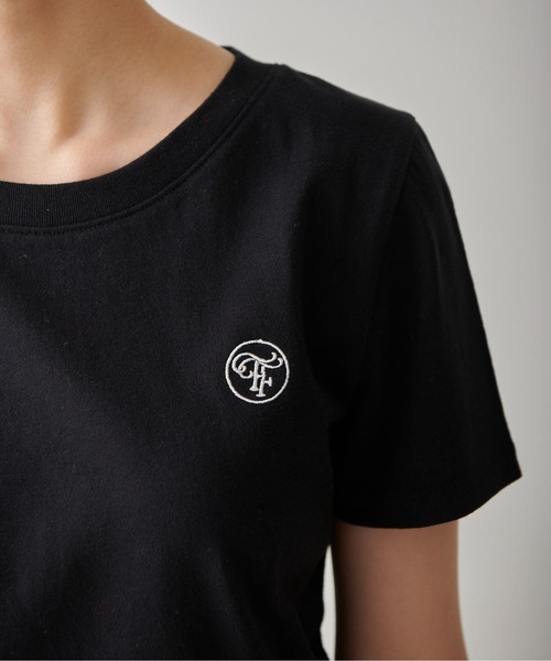 FREE'S MART（フリーズマート）の「◆ワンポイント刺繍ロゴTシャツ（Tシャツ/カットソー・レディース・ホワイト/ブラック/ピンク・FREE）」の16枚目の写真