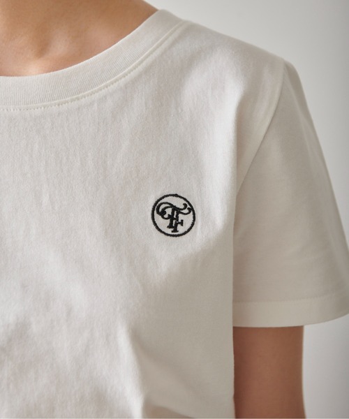 FREE'S MART（フリーズマート）の「◆ワンポイント刺繍ロゴTシャツ（Tシャツ/カットソー・レディース・ホワイト/ブラック/ピンク・FREE）」の9枚目の写真