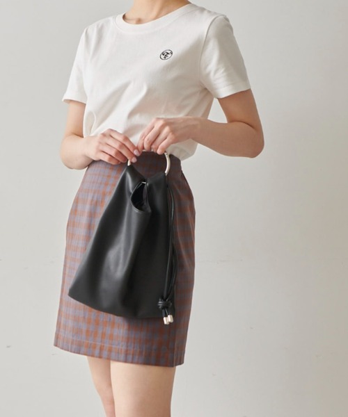 FREE'S MART（フリーズマート）の「◆ワンポイント刺繍ロゴTシャツ（Tシャツ/カットソー・レディース・ホワイト/ブラック/ピンク・FREE）」の12枚目の写真