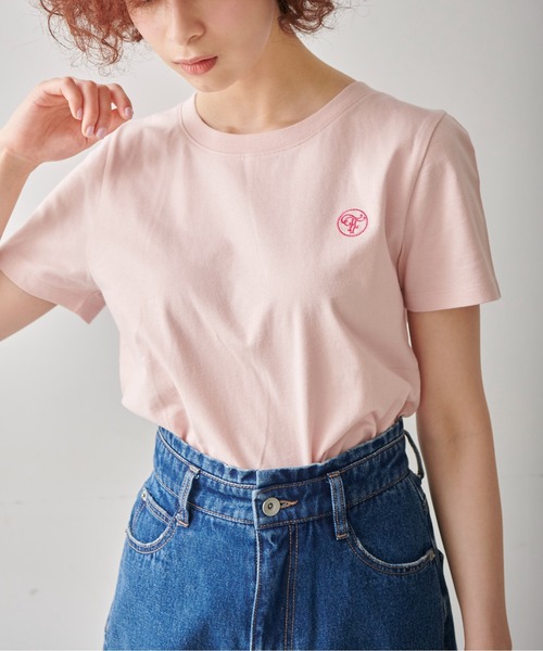 FREE'S MART（フリーズマート）の「◆ワンポイント刺繍ロゴTシャツ（Tシャツ/カットソー・レディース・ホワイト/ブラック/ピンク・FREE）」の5枚目の写真